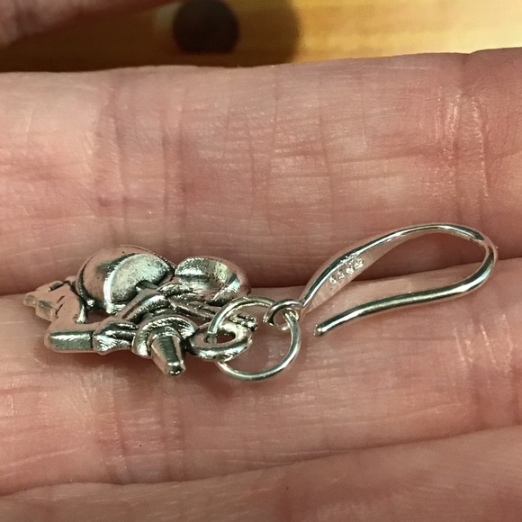 Witch and cauldron Halloween earrings 925 silver - Picture 4 of 6